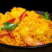 Arroz Con Camarones · Rice with Shrimp