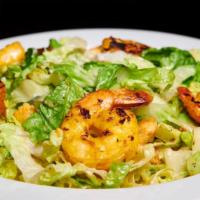 Ensalada Cesar  Con Camarones · Caesar salad with Shrimp