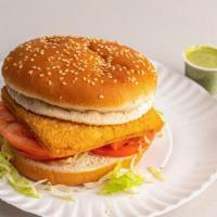 Whiting Fish Hogie · Fresh piece of whiting fish on a burger bun. Comes with the options of tartar sauce, lettuce...