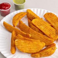 Potatoes Wedges · Large chunk of potato that is baked or fried.