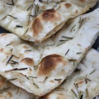 Rosemary Naan · Traditional naan topped with fresh rosemary.