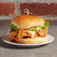 Original Spicy(Battered) Chicken Sandwich · Extra crispy spicy chicken with lettuce and spicy ranch sauce