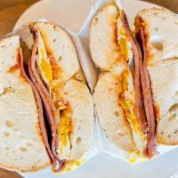 Taylor Ham With Cheese Sandwich · We Double the Meat