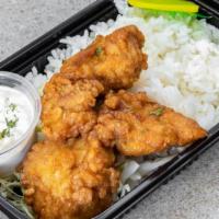 Chicken Nanban Bento · Our signature dish 'Chicken Nanban' on a bed of furikake rice or tossed salad. House made ta...