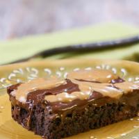 Gluten Free Peanut Butter Mousse Brownie (Vegan) · Rich peanut butter mousse brownie that is gluten free.