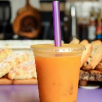 Smoothies · Real fruit puree and juice blended with ice.