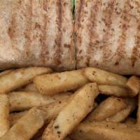 Jo Jo'S Chicken Wrap #1 · Choice of grilled or breaded chicken, roasted peppers, fresh mozzarella and light balsamic v...