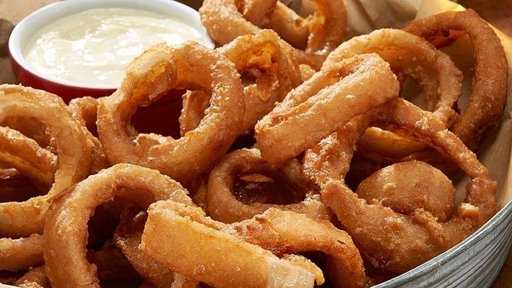 Beer Battered Onions Rings · Natural, fresh onion rings sliced 5/8