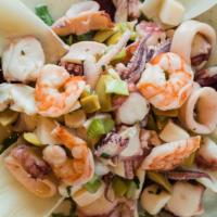 Cold Seafood Salad · Shrimp, sepia, scungilli, calamari, octopus
