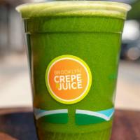 Super Green Juice · Spinach, cucumber, apple, kale.