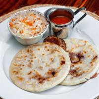 Pupusas · Cheese or beans, mixed. Mixed: beans and cheese. Cheese with: chicken or zucchini, spinach, ...