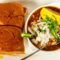Amul Cheese Pav Bhaji · Potato and vegetable mash roasted on hot plate, topped up with amul cheese served with Mumba...