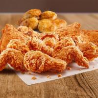 16 Piece Chicken W/ 8 Biscuit'S · Tender, juicy, and crisp 100% natural chicken with a flaky, buttery, freshly baked biscuit.,...