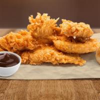 5 Piece Tender'S W/ Biscuit · Crisp, boneless, 100% white meat, additive and preservative free chicken Tenders; the perfec...