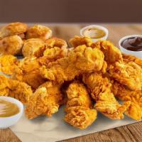 16 Piece Tender'S W/ 8 Biscuit'S  · Crisp, boneless, 100% white meat, additive and preservative free chicken Tenders; the perfec...
