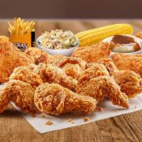 16 Pc Chicken Or Tender'S W/ Six Side'S And Eight Biscuit'S · Tender, juicy, and crisp 100% natural chicken with a flaky, buttery, freshly baked biscuit.,...