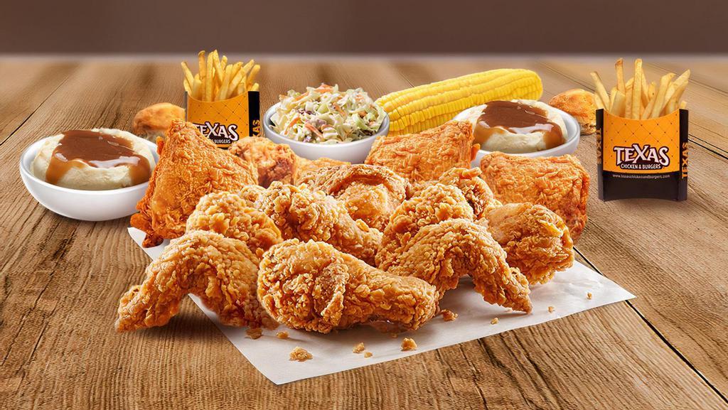 16 Pc Chicken Or Tender'S W/ 6 Signature Side'S And 8 Biscuit'S  · Tender, juicy, and crisp 100% natural chicken with a flaky, buttery, freshly baked biscuit., Choose between two to four pieces, and get your meal on.
Include's: Six Side's and Eight Biscuits