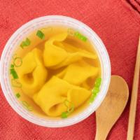 Wonton Soup · Served with noodles.