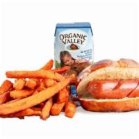Koala · organic beef hot dog, pretzel bun