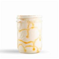 Salted Caramel · organic vanilla ice cream, salted caramel, toffee bits, whip cream, organic milk