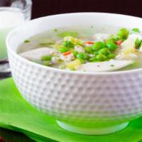 Vegetable Noodle Soup · Classic, Chinese comforting soup with a clear, flavorful, bouncy noodles and seasonal vegeta...