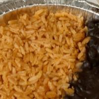 Arroz Y Frijoles · Rice and beans.