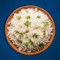 Pilaf Rice · Our long grain aromatic basmati rice, steamed to perfection.