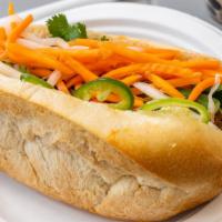 Grilled Chicken Sandwich · (Dark meat) grilled chicken with mayo, butter, cucumber, julienne carrots and daikon radish,...