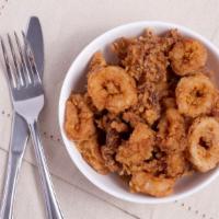 Fried Calamari (Tg) · Marinara or chipotle dipping sauce or tossed with balsamic glaze.