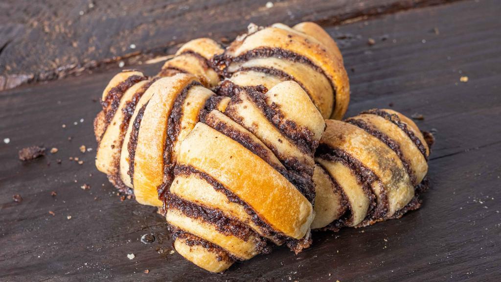 Chocolate Rugelach · Chocolate rugelach is a yeast-dough pastry filled with a sweet chocolate filling.