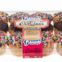 1 Dozen Mini Cupcakes With Sprinkles · One dozen kosher mini vanilla cupcakes with brightly colored sprinkles.