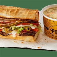 Skinny Sandwich + Cup Of Soup · Pair two of your favorites: a skinny sandwich with a cup of mac & cheese, chili or soup