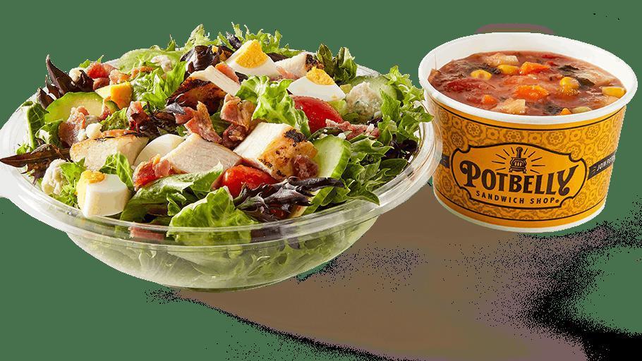 Half Salad + Cup Of Soup · Pair two of your favorites: a half salad with a cup of mac & cheese, chili or soup