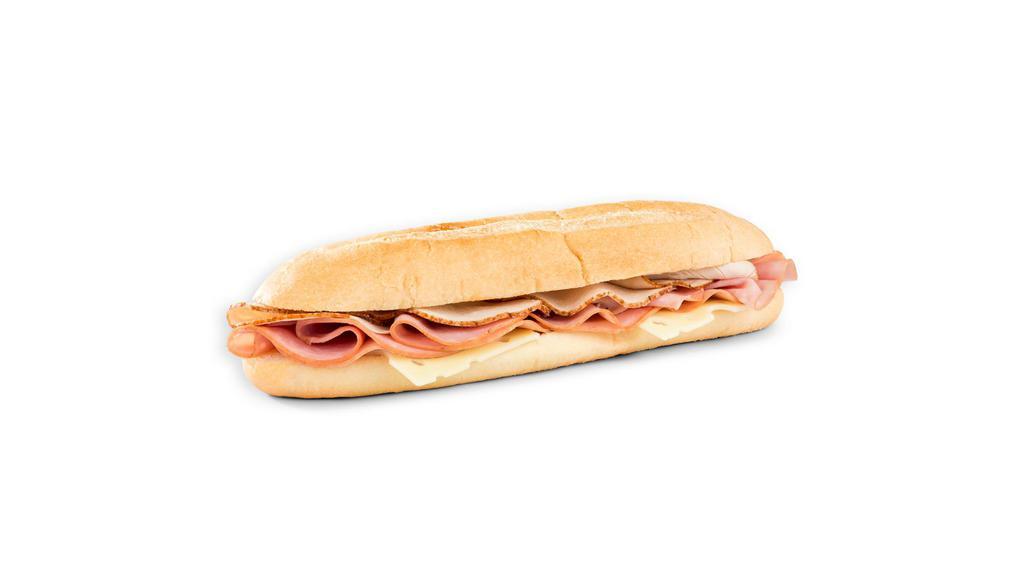 9In Turkey Cheese Sub · Sliced Roasted Turkey and Monterey Jack Cheese