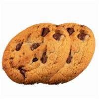 2 Chocolate Chip Cookies · Classic baked dessert with bits of chocolate