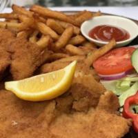 Pork Schnitzel (Cutlet) · Pork breaded cutlet with your choice of side.