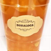 Iced  Mango Tea With Mango Boba · 