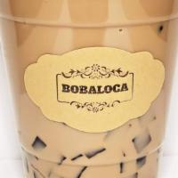 Iced Coffee Milk Tea With Coffee Jelly · 