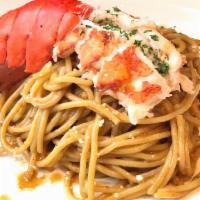 Cajun Lobster Tail Pasta · Creamy cajun sauce pasta
