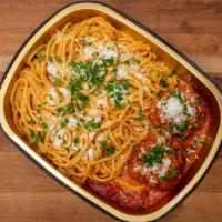 Spaghetti & Meatballs Dinner · House-made all-beef meatballs, spaghetti with house-made marinara sauce. This meal is served...