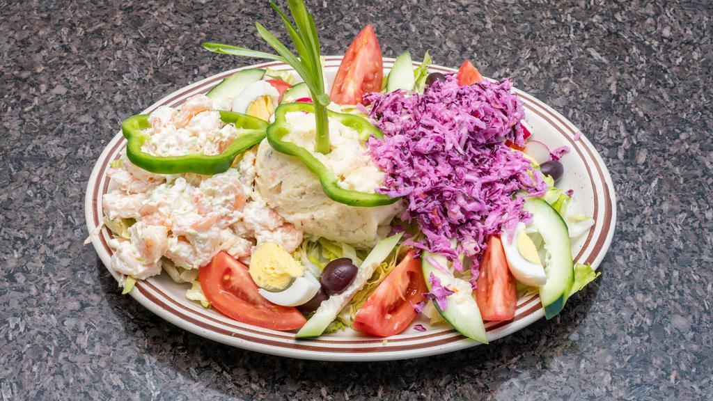 Shrimp Salad Platter · Shellfish salad.