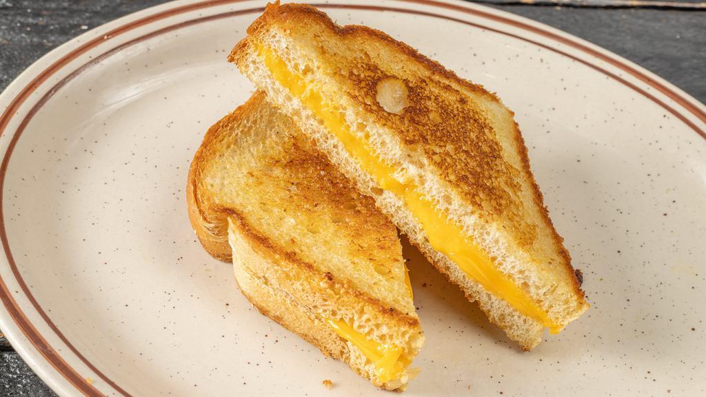 Grilled Cheese Sandwich Deluxe · Choice of cheddar, American, Swiss, mozzarella or Muenster.