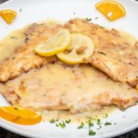 Chicken Francaise · Sauteed chicken breast in a lemon butter wine sauce.
