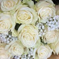 12 Long Stems White Roses  · 12 Long Stems white Roses Bouquet