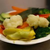 Seasonal Steamed Vegetables · 