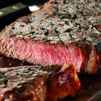 Steak Platter · Eight ounces rib eye.
