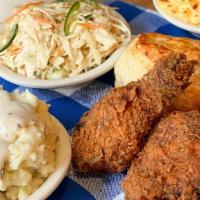 Erma Jean’S Fried Chicken Meal · Just like Granny used to make. Includes 2 pieces of Buttermilk Fried Chicken (1 white/1 dark...