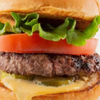 The Works · Certified Angus Beef - Served with lettuce, tomato, cheese, grilled onions, pickles and mojo...
