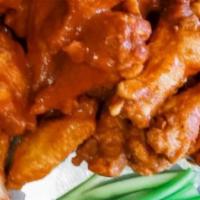 Buffalo Wings · Served with celery and bleu cheese.