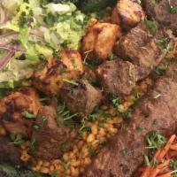 Cappadocia Combination Plate · Kofta served with adana, chicken and shish kebab.